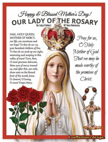 Happy Blessed Mothers Day Poster
