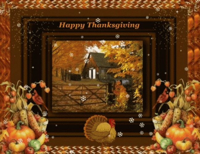 Happy Blessed Thanksgiving Message GIF