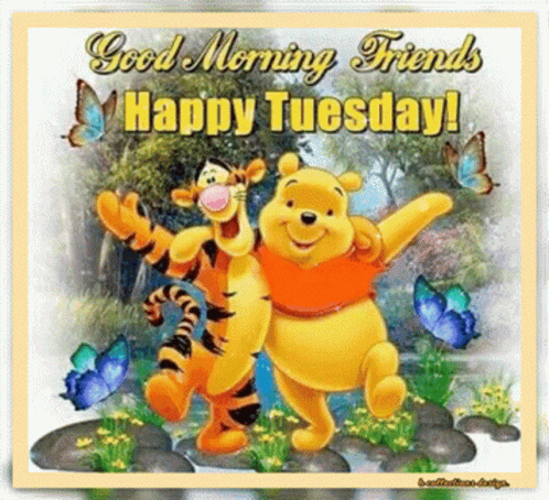 Happy Blessed Tuesday Tigger Winnie The Pooh GIF