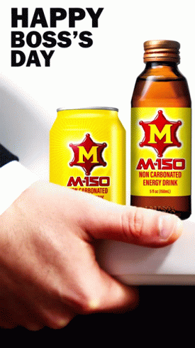 Happy Bosses Day Energy Drink GIF