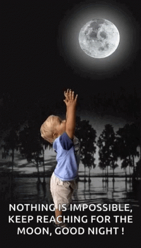 Happy Boy Achieving Full Moon GIF