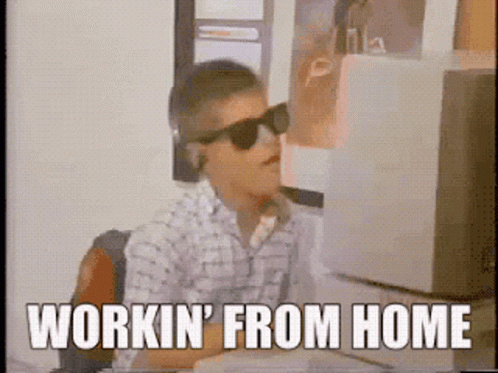 Happy Boy Work From Home GIF
