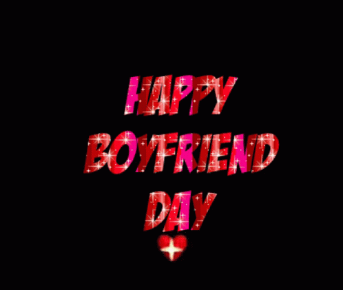 Happy Boyfriend Day Greeting Card with Heart
