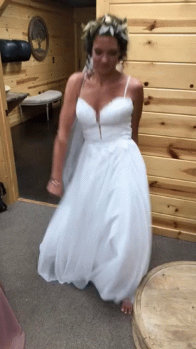 Happy Bride Dancing GIF