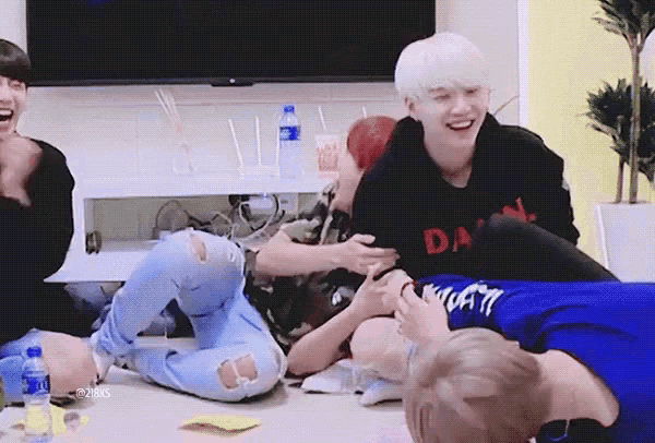 Happy Bts Members Lmao GIF