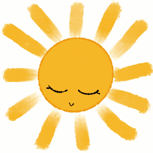 Happy Cartoon Summer Sunshine GIF 