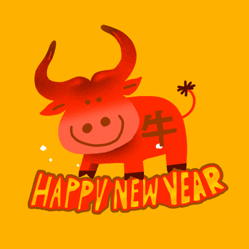 Happy Chinese New Year Ox GIF