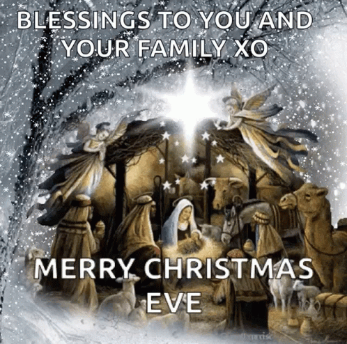 Happy Christmas Eve Blessings For You GIF