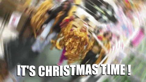 Happy Christmas Eve Christmas Shopping GIF