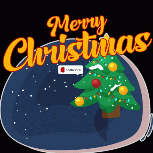 Happy Christmas Eve Fluttering Santa GIF