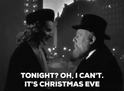 Happy Christmas Eve Vintage Edmund Gwenn GIF