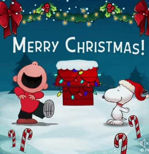 Happy Christmas Harry Animated Charlie Brown GIF