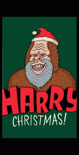 Happy Christmas Harry Animated Old Man With Beard GIF