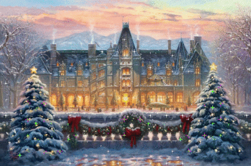 Happy Christmas Harry Christmas Castle GIF