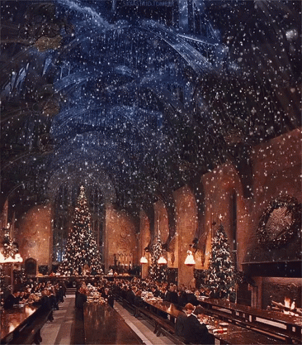 Happy Christmas Harry Glittery Evening GIF