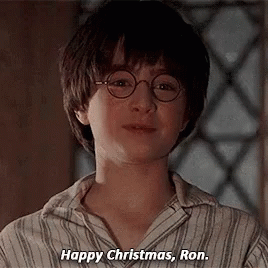 Happy Christmas Harry Greetings To Ron GIF