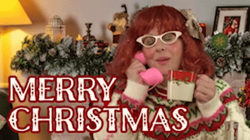Happy Christmas Harry Red Head Woman GIF