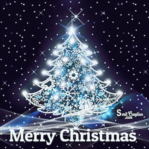 Happy Christmas Harry Shining Sparkling Tree GIF