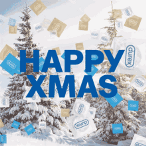 Happy Christmas Tree Funny Meme Condoms GIF