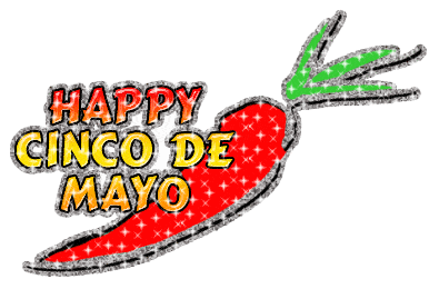 Happy Cinco De Mayo Chili Glitter GIF