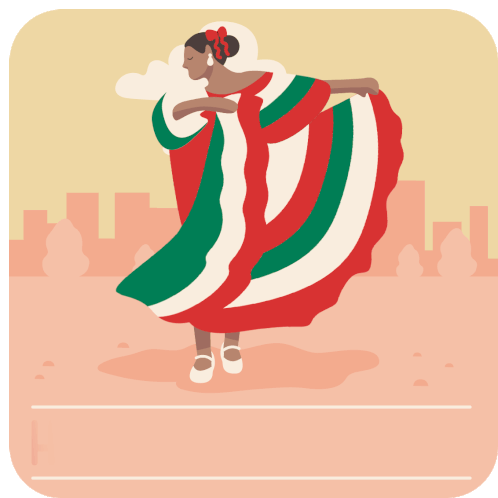Happy Cinco De Mayo Mexican Dress GIF