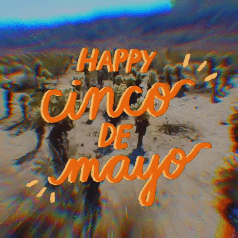 Happy Cinco De Mayo Retro Cactus GIF