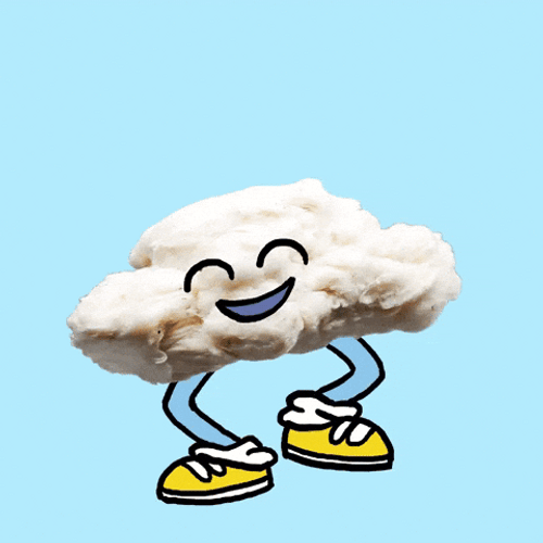 Happy Cloud And There Was Much Rejoicing Bouncy GIF