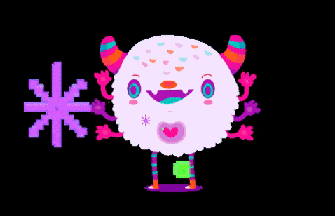 Happy Colorful Creature GIF