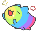 Happy Colorful Sticker GIF