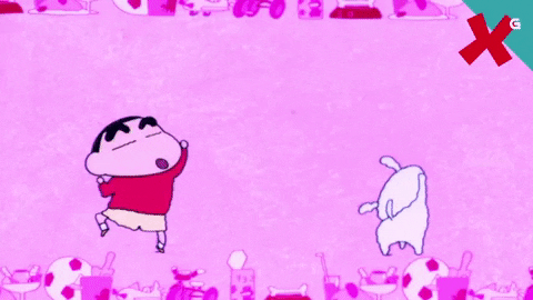Happy Crayon Shin Chan And Shiro Dancing GIF