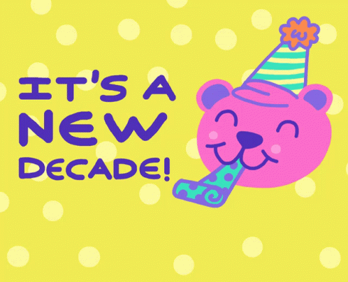 Happy Cute Bear New Decades GIF