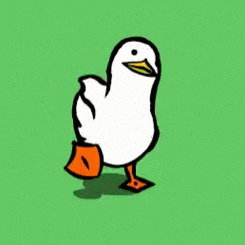 Happy Cute Duck Waddle GIF