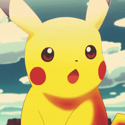 Happy Cute Pikachu Getting Excited GIF