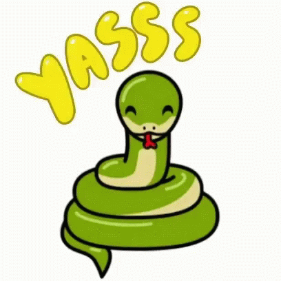 Happy Cute Snake Hissing GIF