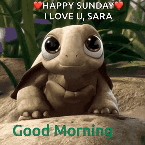 Happy Cute Sunday I Love You Sara GIF