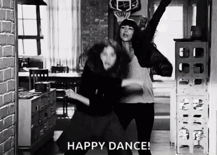happy dance friendship gif