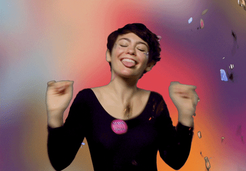 Happy Dance Confetti Youngster GIF