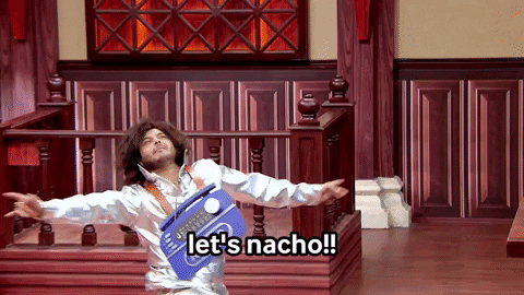 Happy Dance Meme After Tasting Nachos GIF