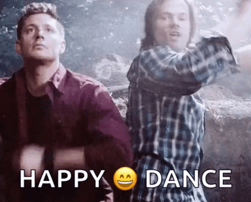 Happy Dance Supernatural Dean And Sam GIF