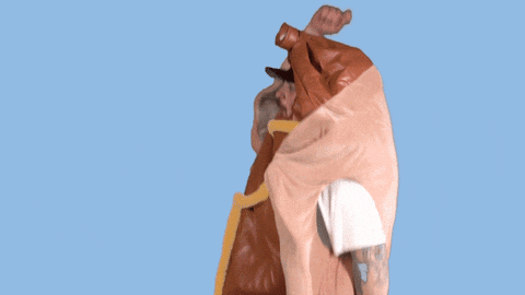 Happy Dancing Hot Dog GIF