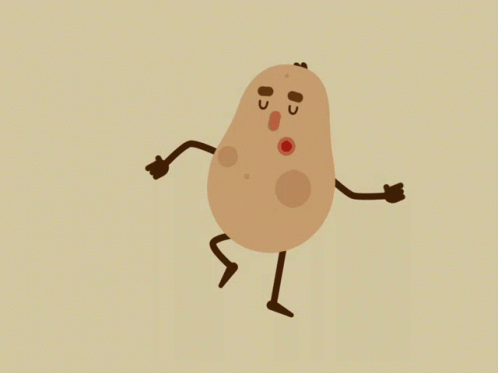 Happy Dancing Hot Potato GIF