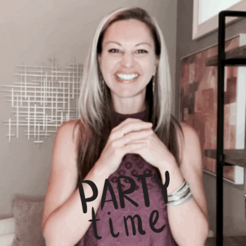 Happy Dancing Woman Thumbs Up Party Time GIF