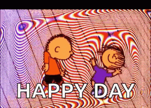 Happy Day Greeting With Two Peanuts Characters