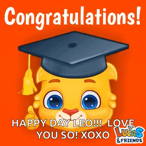 Happy Day Leo Congratulations GIF