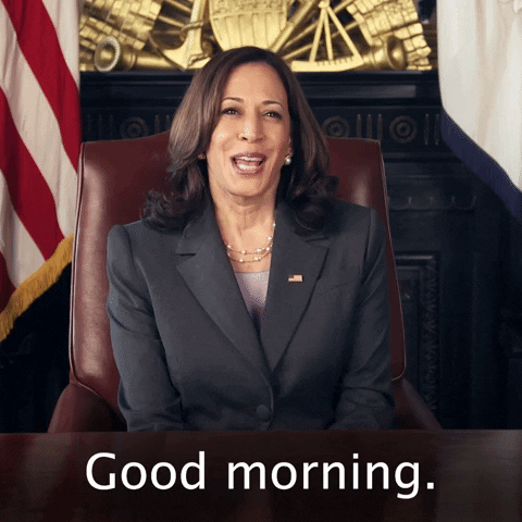 Happy Democrat Greeting Good Morning GIF