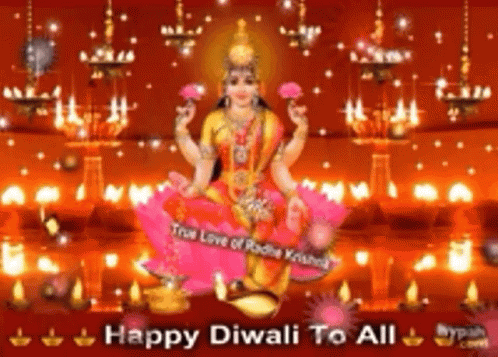 Lakshmi Greeting Happy Diwali To All GIF