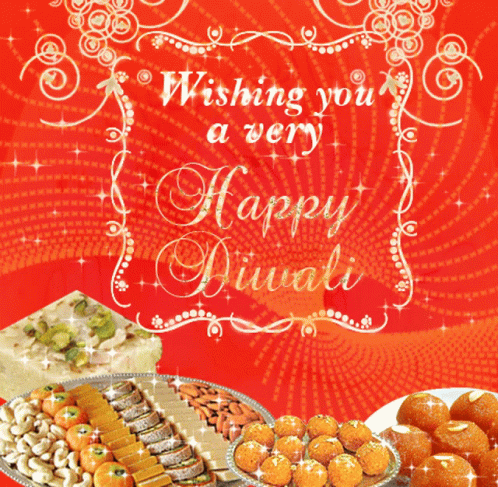 Happy Diwali With Assorted Snacks GIF