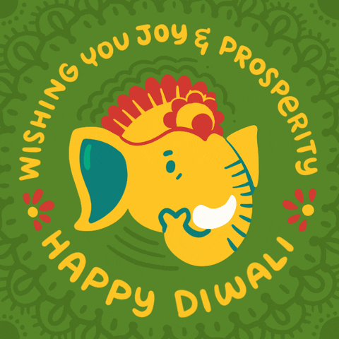 Happy Diwali Elephant GIF