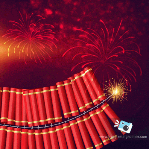 Happy Diwali Firecracker GIF