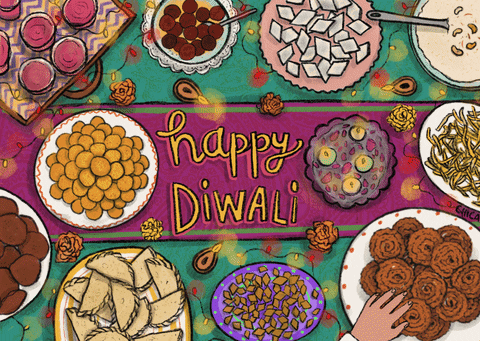 Happy Diwali Foods GIF